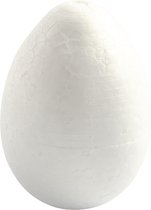 Eieren, H: 10 cm, wit, 5 stuk/ 1 doos