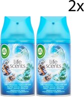 Air Wick Freshmatic Automatische Spray Luchtverfrisser - Life Scents Turquoise Oase - Navulling 250ml x2