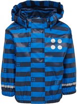 Blauw gestreepte kinder regenjas Justice van Lego Duplo 98