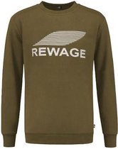 REWAGE Sweater Premium Heavy Kwaliteit - Olijfgroen - XL