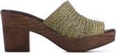 Mace Vrouwen Leren    Slippers /   - Esta - Groen - Maat 39