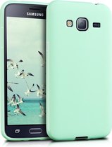 kwmobile telefoonhoesje voor Samsung Galaxy J3 (2016) DUOS - Hoesje voor smartphone - Back cover in mat mintgroen