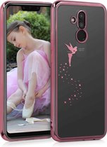 kwmobile hoesje voor Huawei Mate 20 Lite - backcover voor smartphone - Fee design - roségoud / transparant