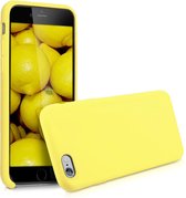 kwmobile telefoonhoesje voor Apple iPhone 6 / 6S - Hoesje met siliconen coating - Smartphone case in pastelgeel