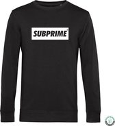 Subprime - Heren Sweaters Sweater Block Black - Zwart - Maat 3XL