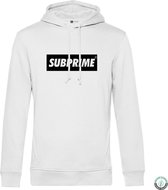 Subprime - Heren Hoodies Hoodie Block White - Wit - Maat XL