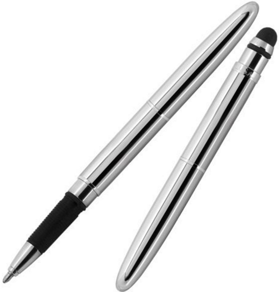 Originele Fisher Space Pen Bullet Grip Space Pen, Chroom, Stylus (#BGCS)