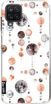 Casetastic Samsung Galaxy A12 (2021) Hoesje - Softcover Hoesje met Design - Moon Phases Print