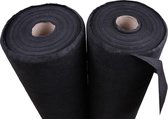 Mulch Fleece Mulch-Foil Root Cloth Zwart 20m x 1,6m = 32m², Épaisseur : 50g/m²