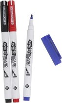 Gerimport Whiteboardmarkers 14 Cm Zwart/blauw/rood 3 Stuks