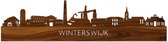 Skyline Winterswijk Palissander hout - 120 cm - Woondecoratie design - Wanddecoratie - WoodWideCities