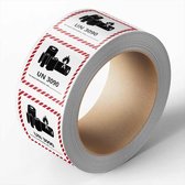 UN3090 sticker op rol met telefoonnummer 150 x 150 mm