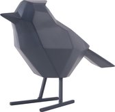 Present Time Ornament Bird - Large polyresin Mat Donkerblauw - 24x9x18,5cm