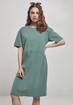 Urban Classics Korte jurk -5XL- Organic Oversized Slit Groen