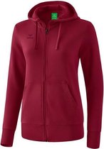 Erima Sweatjack Met Capuchon Dames Bordeaux Rood Maat 36