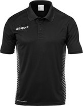 Uhlsport Score Polo Shirt Zwart-Wit Maat 2XL