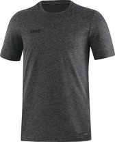 Jako Premium Basics T-Shirt Heren - Antraciet Gemeleerd | Maat: S