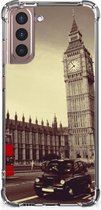 Smartphonehoesje Samsung Galaxy S21 Plus Telefoon Hoesje met doorzichtige rand Londen City