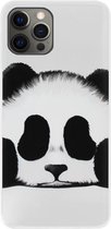 ADEL Siliconen Back Cover Softcase Hoesje Geschikt voor iPhone 12 (Pro) - Panda