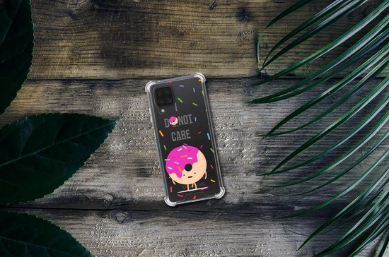 Etui pour téléphone portable Etui antichoc Samsung Galaxy A12 avec bord transparent Donut