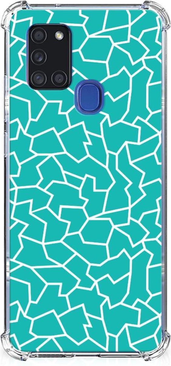 Samsung Galaxy A21s Back Cover Cracks Blue