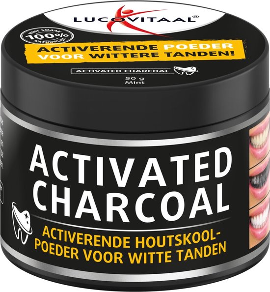 Lucovitaal - Activated Charcoal - Geactiveerde Houtskoolpoeder voor wittere  tanden -... | bol.com