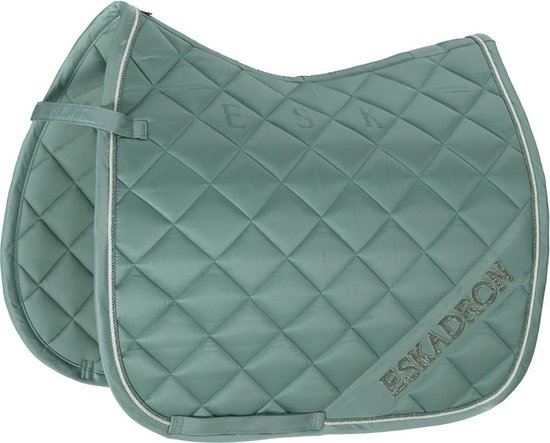 Eskadron Zadeldek Classic Mattgloss Diagonal - Green - dressuur Pony Eskadron Zadeldek Classic Mattgloss Diagonal - Green - dressuur Pony
