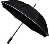 Parapluie de golf Falcone - Passepoil réfléchissant - Noir