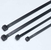 Nylon kabelbinders zwart - 100 stuks -  formaat: 370 x 3.6 mm