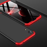 GKK Three Stage Splicing Full Coverage PC Case voor Huawei Honor Play 8A (zwart rood)