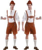 Oktoberfest Kostuum Lederhosen Bruin Deluxe
