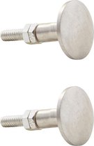 House Doctor Knop, Zilver, 2pcs/pack