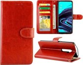 Voor OPPO Reno2 Crazy Horse Texture Leather Horizontale Flip Beschermhoes met houder & kaartsleuven & portemonnee & fotolijst (bruin)