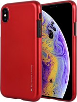 MERCURY GOOSPERY JELLY Serie Shockproof Soft TPU Case voor iPhone XS Max (rood)