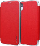 Voor iPhone XR CMai2 Linglong Series PC + PU horizontale flip lederen tas met houder en kaartsleuf (rood)