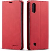 Voor Galaxy A10 / M10 Forwenw Dream Series Oil Edge Strong Magnetism Horizontal Flip Leather Case with Holder & Card Slots & Wallet & Photo Frame (Red)
