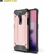 Voor Oneplus 7T Pro Magic Armor TPU + PC Combinatie Case (Rose Gold)