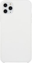 Voor iPhone 11 Pro Max Effen kleur Effen siliconen schokbestendig hoesje (wit)