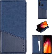 Voor Xiaomi Redmi Note 8T MUXMA MX109 Horizontale flip lederen tas met houder en kaartsleuf en portemonnee (blauw)