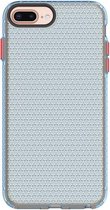 Voor iPhone 8 Plus / 7 Plus / 6 Plus Honeycomb Shockproof TPU Case (blauw)