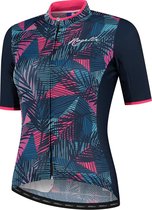 Rogelli Leaf - Fietsshirt Korte Mouwen - Dames - Maat S - Blauw, Roze