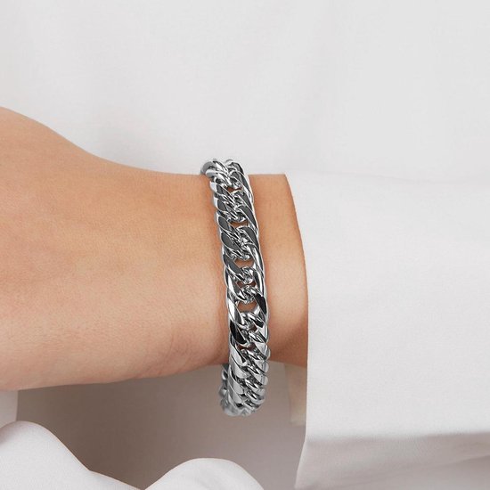 Vigor armband gourmet 11 mm 19 cm - Staal