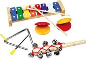 Bino Muziekset Junior Hout/staal 8-delig
