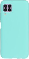 Voor Huawei Nova 6 SE / P40 Lite / Nova 7i Frosted Candy-gekleurde ultradunne TPU-telefoonhoes (groen)