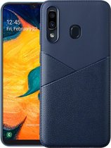 Ultradunne schokbestendige zachte TPU + lederen tas voor Geschikt voor Xiaomi Redmi 6 Pro (blauw)