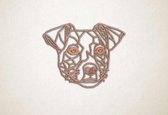 Line Art - Hond - Jack Russel - XS - 23x30cm - Multiplex - geometrische wanddecoratie