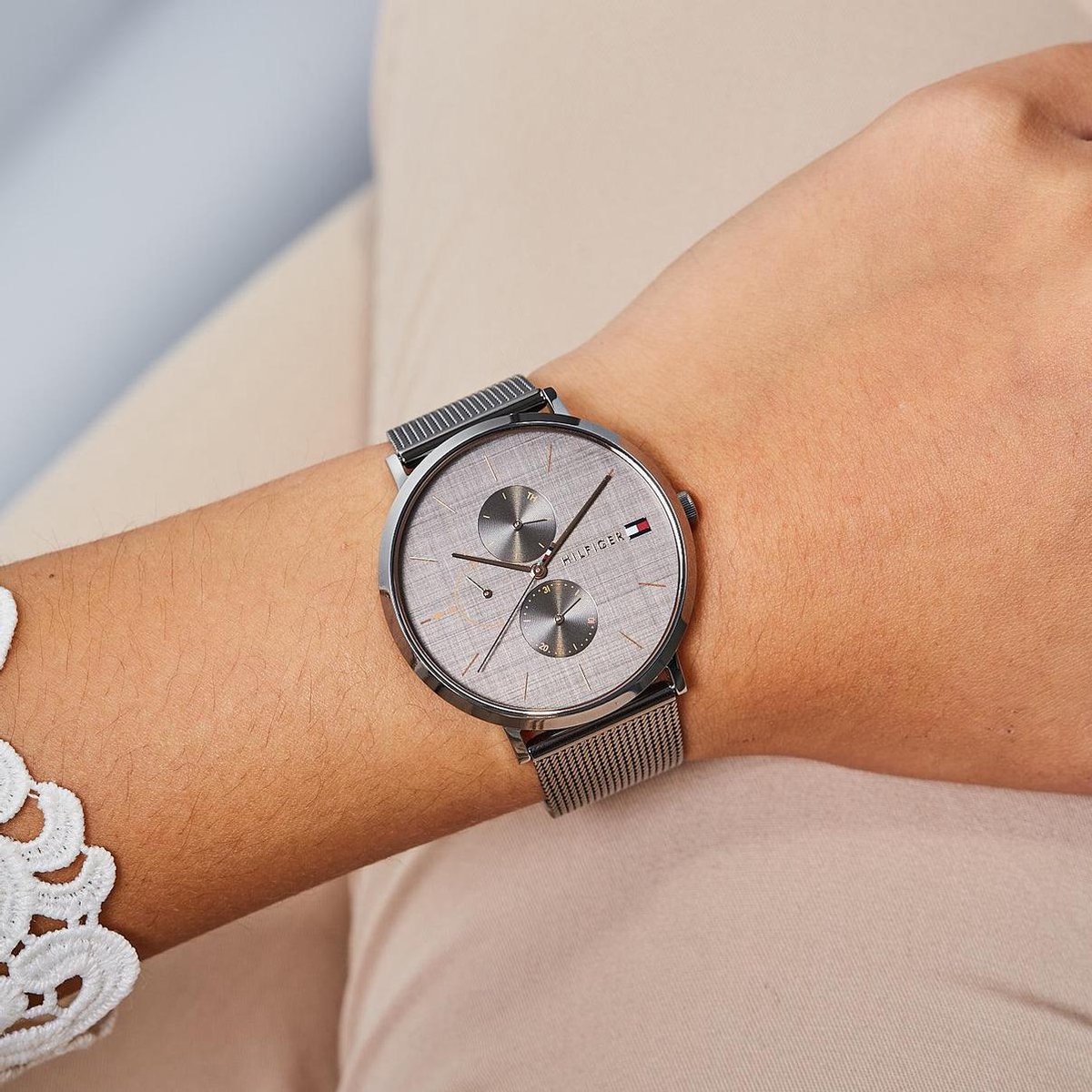 Tommy Hilfiger - Dames Horloge 1781945 - Grijs — afbeelding 9