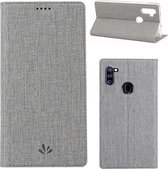 Voor Samsung Galaxy A11 / M11 (internationale versie) ViLi schokbestendig TPU + PU horizontaal flip-beschermhoes met kaartsleuf en houder (grijs)