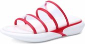 Lichtgewicht casual antislip slijtvaste transparante gelei eenvoudige pantoffels sandalen voor dames (kleur: rood maat: 38)