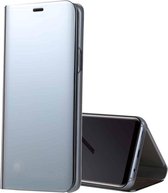 Voor Galaxy S9 PU Galvaniserende Spiegel Horizontale Flip Leren Case met Houder (Zilver)